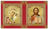 Икона: "Венчальная пара"  (Софрино цвет.) 18х21