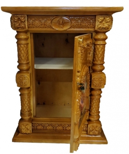 Жертовник дерев'яний, кутовий 100х85см (висота 101см)