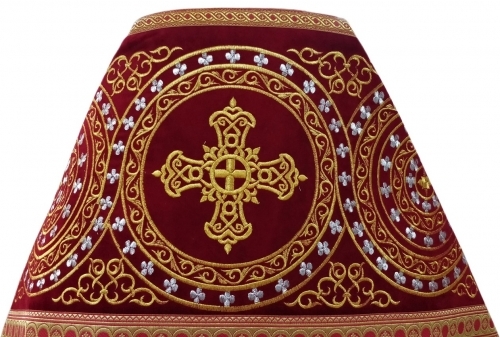 Облачение священника комбинированное из парчи "Киевский крест", с вишитим оплечием, узор "Коло"