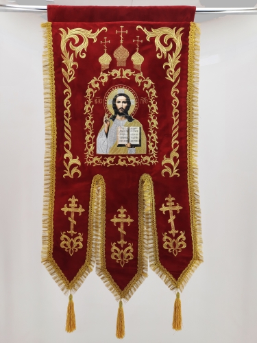 Хоругви (пара Богородиця та Спаситель) вишивка "Купол"