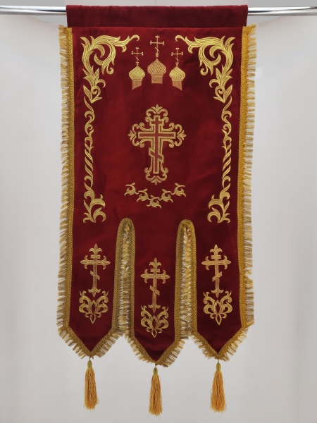 Хоругви (пара Богородиця та Спаситель) вишивка "Купол" 