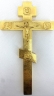 Хрест напрестольний №10 - 1 26,5х14,5см (позолота, соф.)