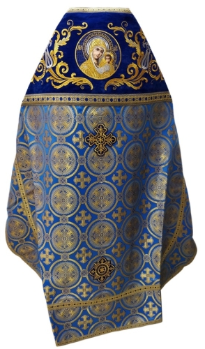 Облачение священника комбинированное из парчи "Киевский крест", с вишитим оплечием, вышивка "Нова вишивка"