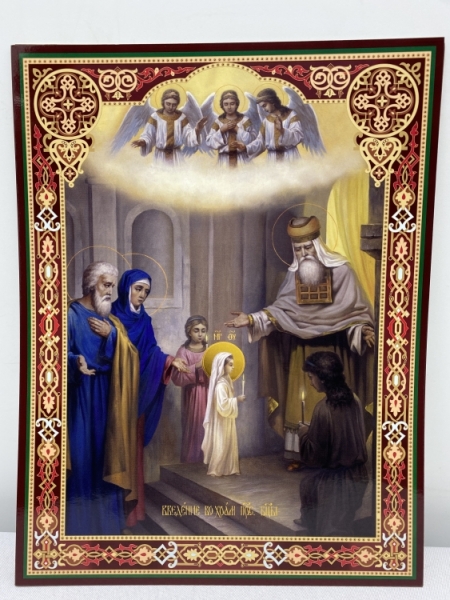 Кіот з літографіями Двунадесятих Свят 37,5х31см