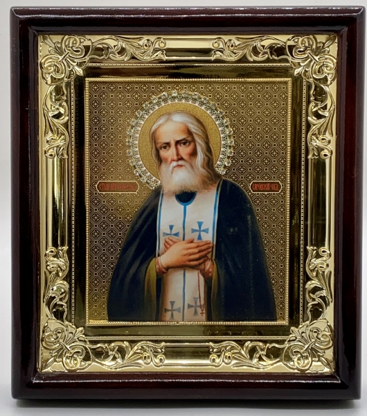 Ікона свт. чуд. Серафим Саровський 26,5х23,5х4