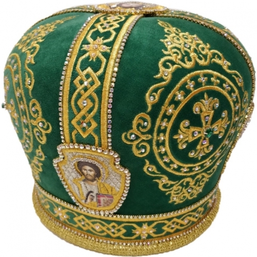 Митра Ромб зелёная