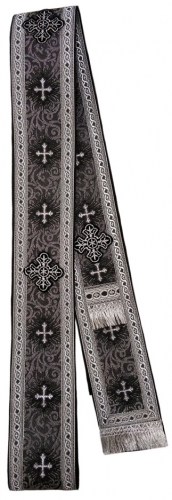 Орарь с парчи с пришивным галуном