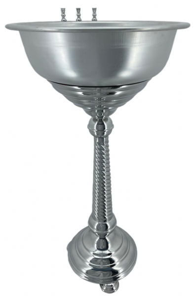 Купіль для хрещення, Ф45 (висота 90см. миска нержавійка) 15л