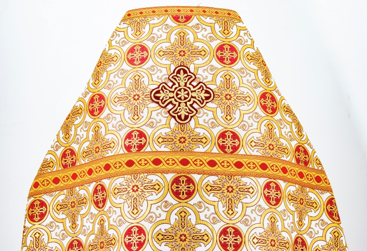 Облачення священника, з турецької парчі "Іверський хрест" з пришивним галуном