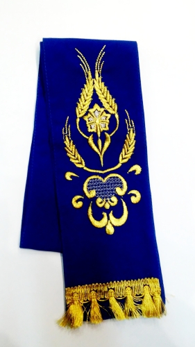 Закладка  "Василек"  синяя 