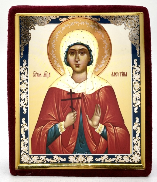 Ікона свт. мч. Алевтина 15х12