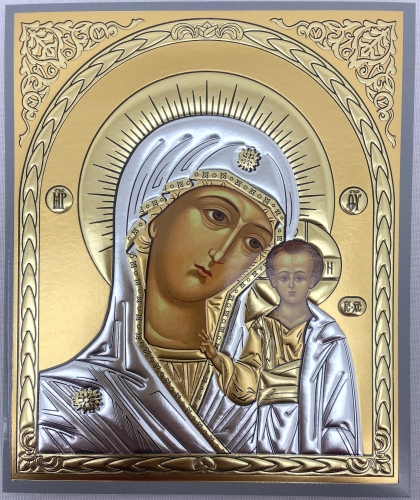 Ікона Богородиці "Казанська" (зол.) (Візантія) 18х15