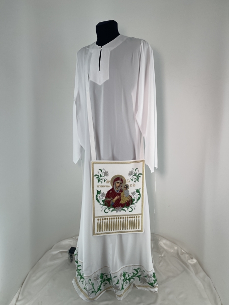 Набедренник вишитий з іконою Богородиці "Тихвінська"