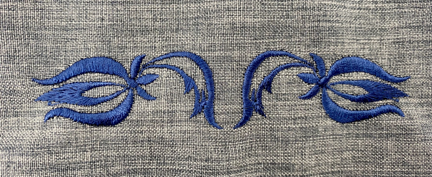 Жилетка з вишивкою, тканина габардин