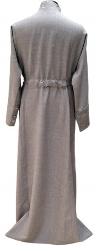 Підрясник з вишивкою, тканина льон-габардин