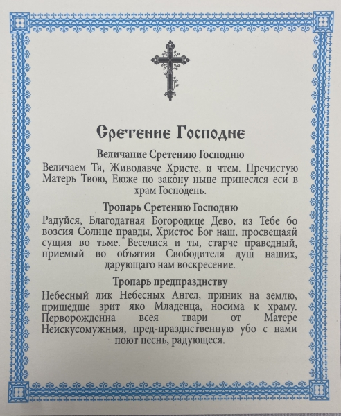 Ікона Стрітення Господнє 15х18см 