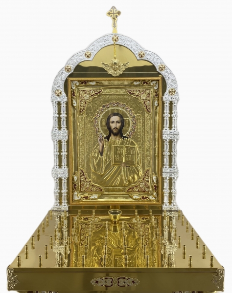 Панахідний стіл з іконою спасителя