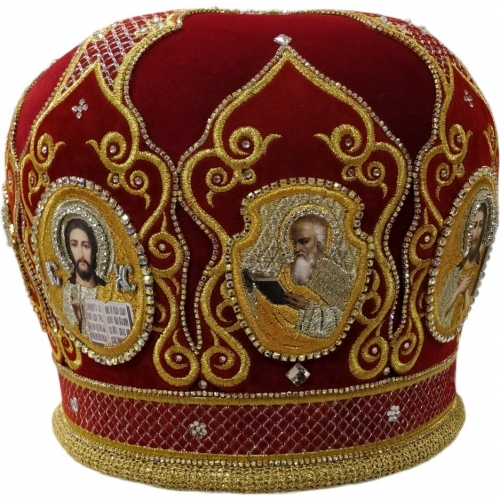 Митра "Купол" красная