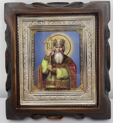 Ікона св. рівноап. вел. кн Володимир Великий 19х17  