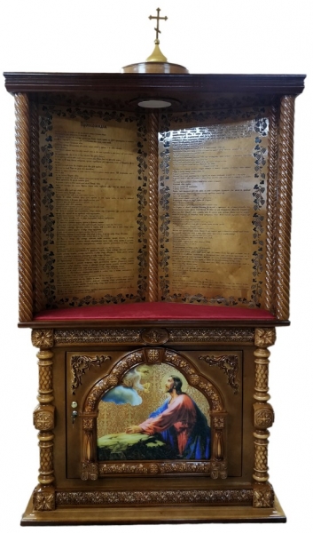 Жертовний кіот, кутовий 130х55см (висота 230см)