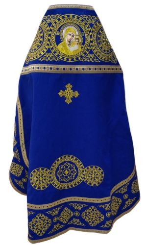Облачение священника вишитое на габардине, вишивка "Круг" с пришивним галуном