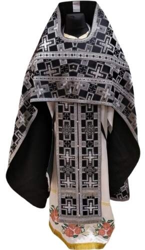 Облачення священника, з парчі "Патріарший хрест" з пришивним галуном