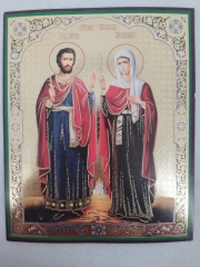 Ікона св. муч. Адріан та Наталія (З. Ф)