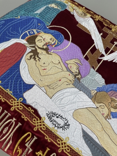 Плащаниця Спасителя, з предстоящими