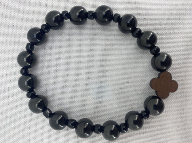 Браслет - чотки агат на 15 камінчиків