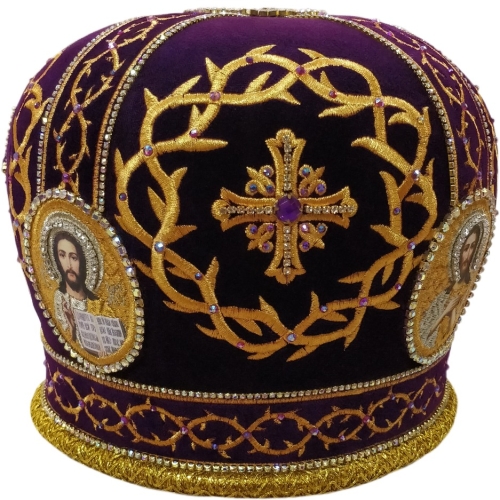 Митра "Терновый венец" фиолетовая