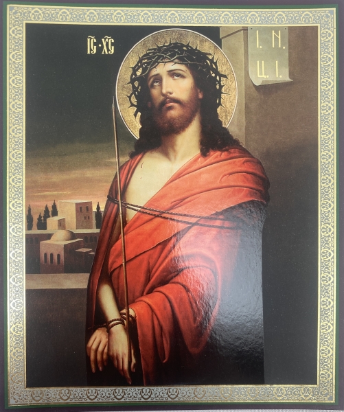 Ікона Спас в терновому вінці 15х18см 