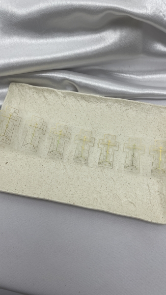 Хрест-наклейка на освячення будинку (хамелеон)