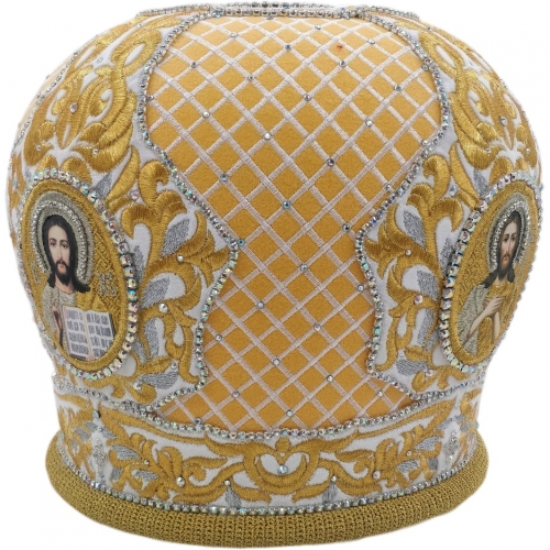 Митра  "Сетка"  жёлтая