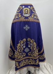 Облачення священника, вишите на оксамиті, вишивка "Троянда" з пришитим галуном