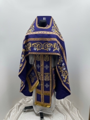 Облачення священника, вишите на оксамиті, вишивка "Троянда" з пришитим галуном