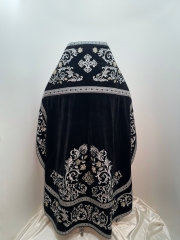 Облачення священника, вишите на оксамиті, вишивка "Троянда" з пришитим галуном