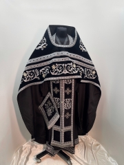 Облачення священника, вишите на оксамиті, вишивка "Троянда" з пришитим галуном