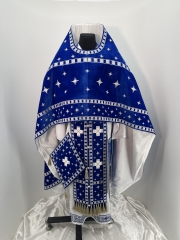 Комбіноване облачення священника вишите на оксамиті, вишивка "Сяйво" 