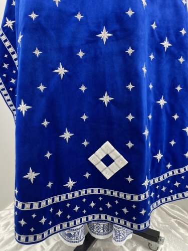 Комбіноване облачення священника вишите на оксамиті, вишивка "Сяйво" 