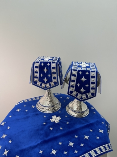 Комбіноване облачення священника вишите на оксамиті, вишивка "Сяйво" 