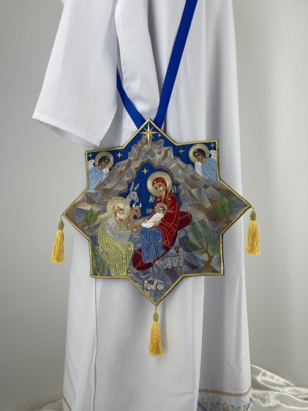 Палиця вишита з іконою "Різдво Христове"