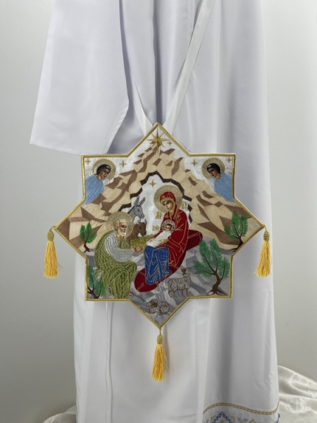 Палиця вишита з іконою "Різдво Христове"