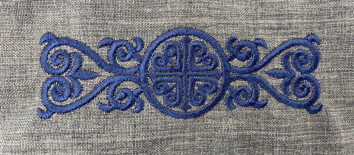 Ряса з вишивкою, тканина париж