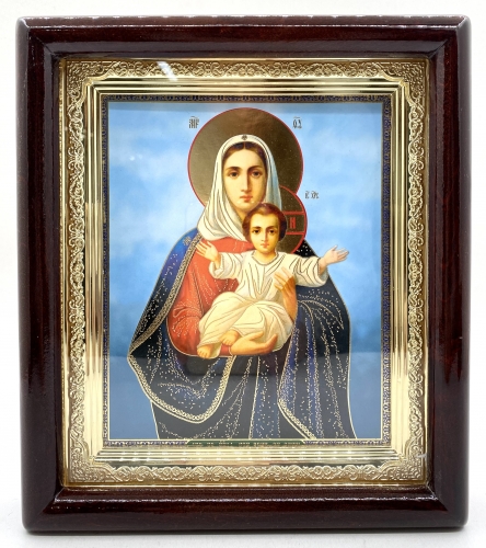 Икона Богородицы "Азм я с вами, и никто на вас" 23х20