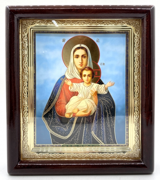 Ікона Богородиці "Азм я з вами, і ніхто на вас" 23х20