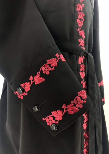 Підрясник платєвий, з вишивкою, тканина париж