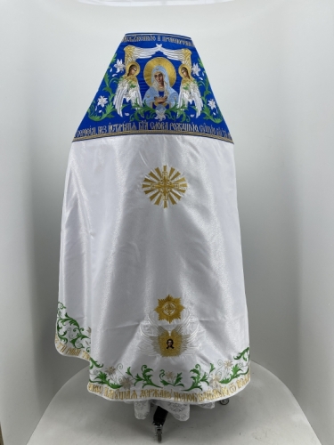 Комбіноване облачення священника вишите на оксамиті, з вишитими іконами, вишивка "Лілії"