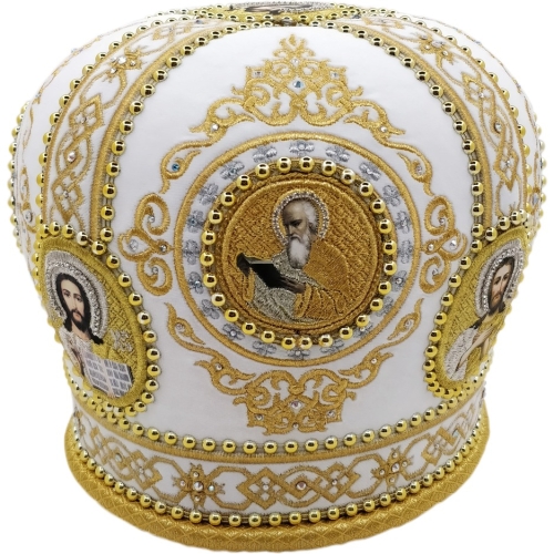 Митра  Ромб  №2 белая