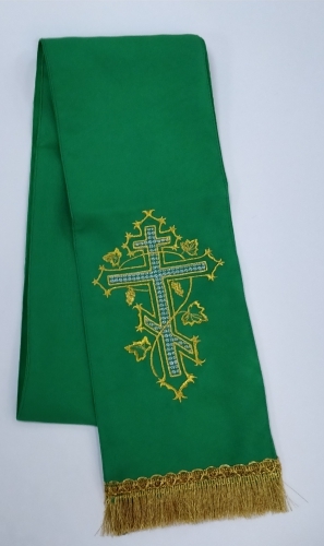 Закладка  "Крест"  зеленая 