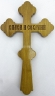 Хрест напрестольний №6, зол. розп'яття, сріб. ікон. 31,5х18